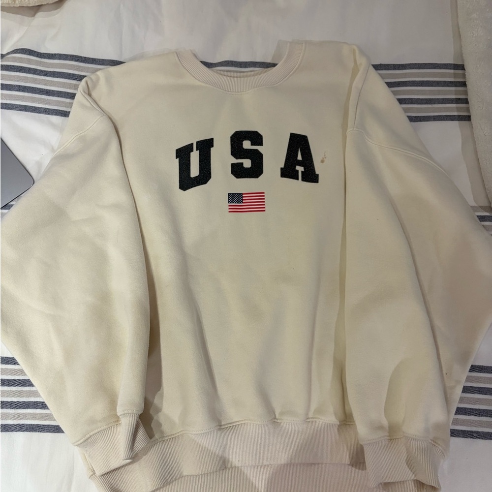 Princess Polly Cream USA Sweatshirt